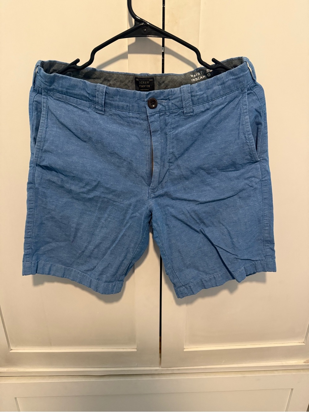 J. Crew Men's Blue Cotton Shorts - 29 waist, 9 inseam